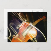 Violin Symphonie Postkarte (Vorne/Hinten)