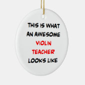 violin teacher, awesome keramik ornament (Rechts)