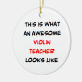 violin teacher, awesome keramik ornament (Links)