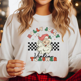 Violin Teacher Musician Holly Jolly Weihnachten Sweatshirt