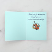 Violin Teacher Thank You Dankeskarte (Innenseite)