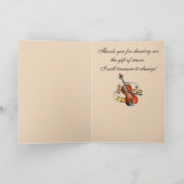 Violin Teacher Thank You Dankeskarte (Innenseite)