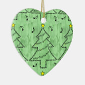 Violin Text Weihnachtsbaum Keramik Ornament (Rechts)