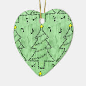 Violin Text Weihnachtsbaum Keramik Ornament (Links)