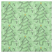 Violin Text Weihnachtsbaum Stoff (Muster)