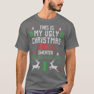 Violin Ugly Christmas Sweater T-Shirt