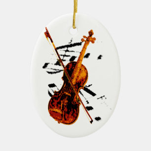 Violin-Verzierung Keramikornament