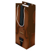 Violin Viola Detail Klassische Musik Geschenktüte Für Weinflaschen (Vorderseite Schrägansicht)