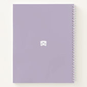 Violin & Viola Lavender Gray Custom Musical Notizblock (Rückseite)