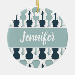 Violin Viola Player Musician Gift Personalisiert Keramik Ornament