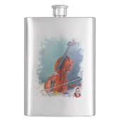 Violín/Violine Flachmann (Vorderseite)