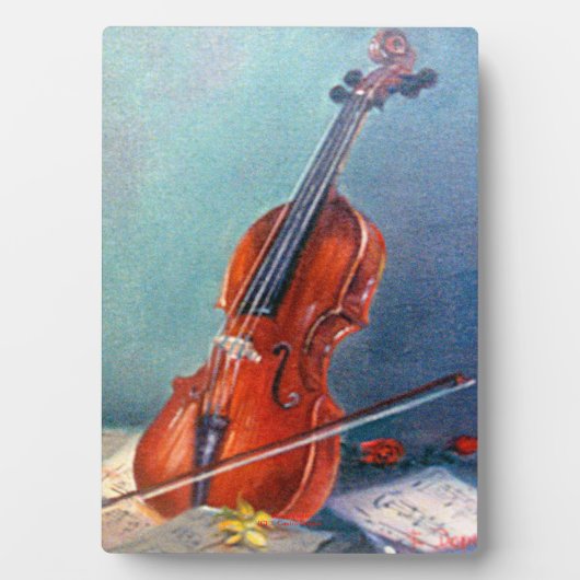 Violín/Violine Fotoplatte (Vorderseite)