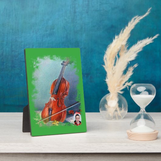 Violín/Violine Fotoplatte (Seite)