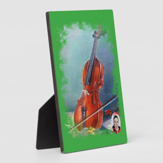 Violín/Violine Fotoplatte (Seite)