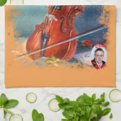 Violín/Violine Geschirrtuch (Gefaltet)