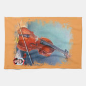 Violín/Violine Geschirrtuch (Horizontal)