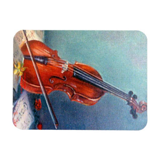 Violín/Violine Magnet (Horizontal)