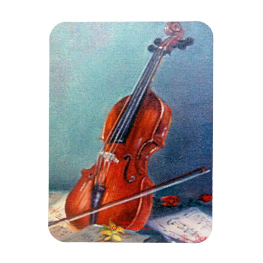 Violín/Violine Magnet (Vertikal)