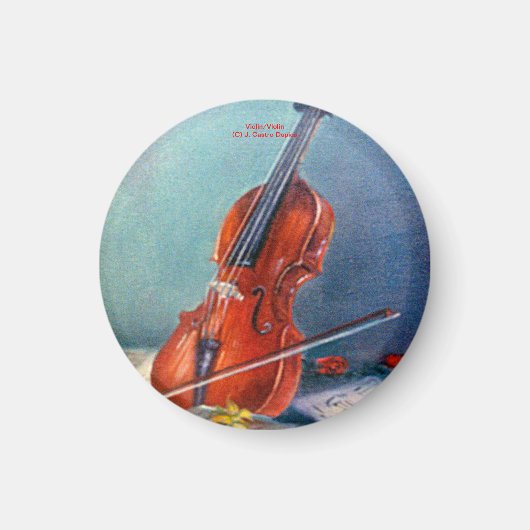 Violín/Violine Magnet (Vorne)