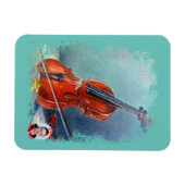 Violín/Violine Magnet (Horizontal)