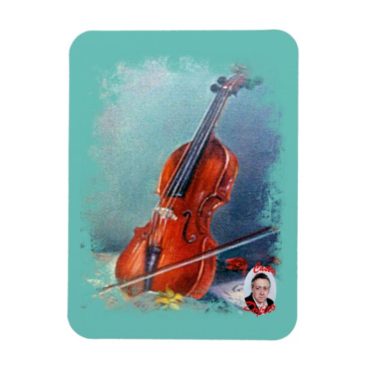 Violín/Violine Magnet (Vertikal)
