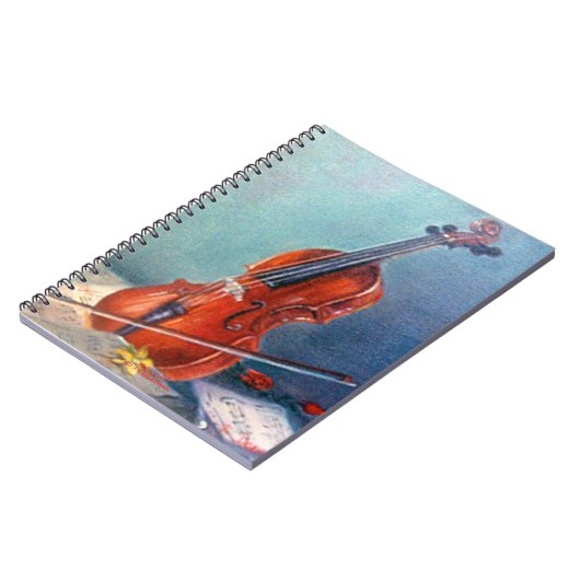 Violín/Violine Notizblock (Linke Seite)