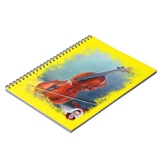 Violín/Violine Notizblock (Linke Seite)