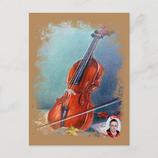 Violín/Violine Postkarte (Vorderseite)