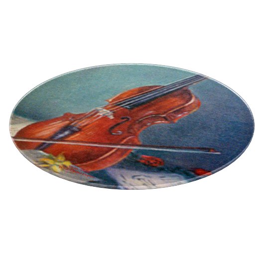 Violín/Violine Schneidebrett (Ecke)