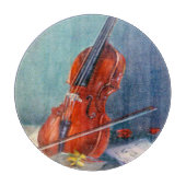Violín/Violine Schneidebrett (Vorderseite)