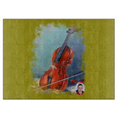 Violín/Violine Schneidebrett (Vorderseite)