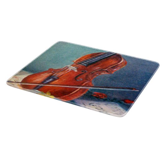 Violín/Violine Schneidebrett (Ecke)