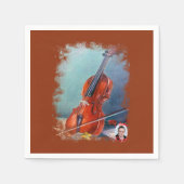 Violín/Violine Serviette (Vorderseite)