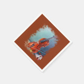 Violín/Violine Serviette (Ecke)