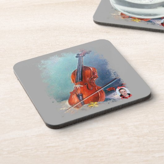 Violín/Violine Untersetzer (Linke Seite)