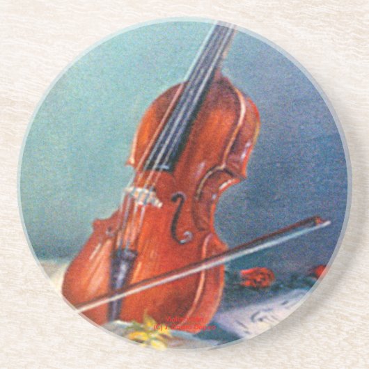 Violín/Violine Untersetzer (Vorne)
