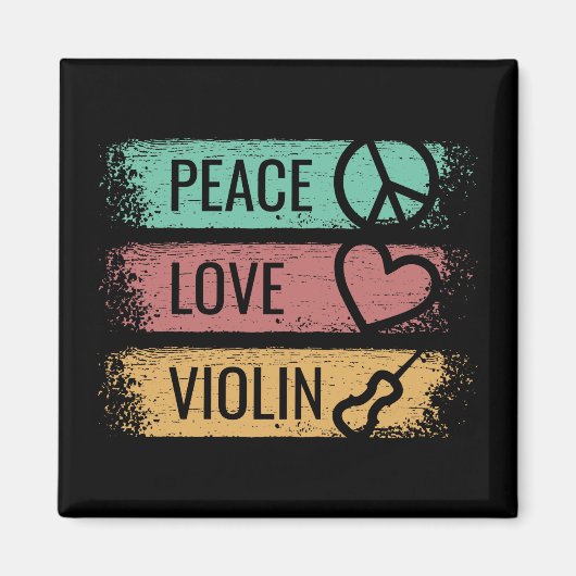 Violin Violinist Fiddle Magnet (Vorne)