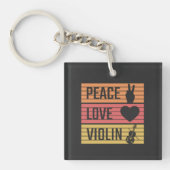 Violin Violinist Fiddle Schlüsselanhänger (Vorderseite)