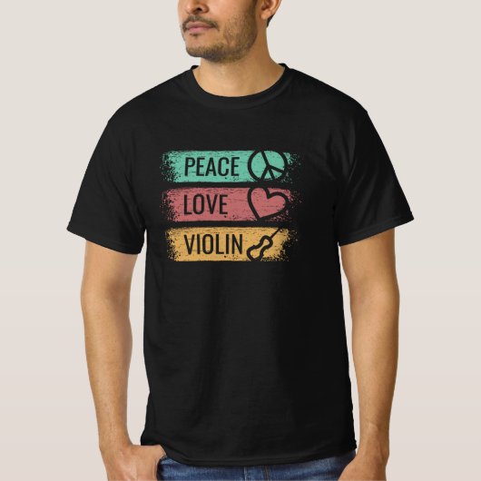 Violin Violinist Fiddle T-Shirt (Vorderseite)