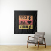 Violin Violinist Fiddle Wandteppich (Beispiel)