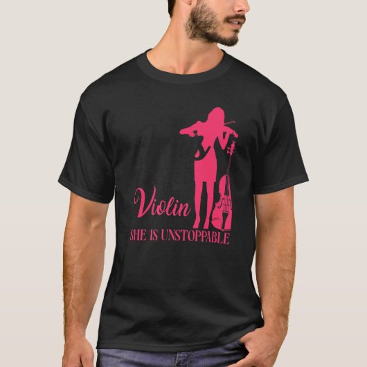 Violin Violinist Jesus Faith Christian With Jesus  T-Shirt (Vorderseite)