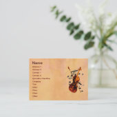 Violin-Visitenkarte Visitenkarte (Stehend Vorderseite)