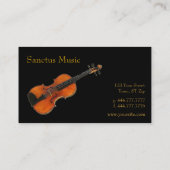 Violin-Visitenkarte Visitenkarte (Rückseite)