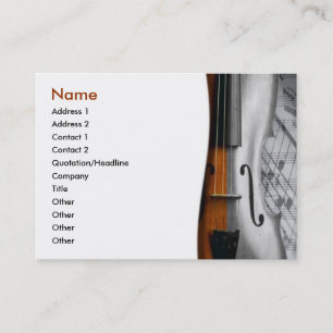 Violin-Visitenkarte Visitenkarte
