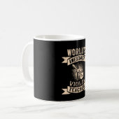 Violin World ist der großartigste Geigerlehrer Kaffeetasse (Vorderseite Links)