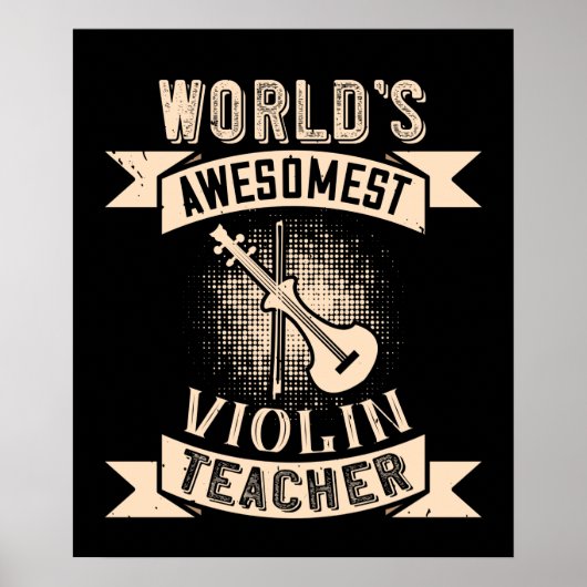 Violin World ist der großartigste Geigerlehrer Poster (Vorne)