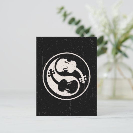 Violin Yang Postkarte (Stehend Vorderseite)