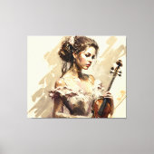 Violinadame Leinwanddruck (Vorderseite)