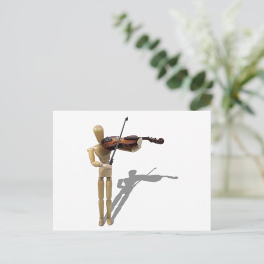 Violine081210 Postkarte (Stehend Vorderseite)