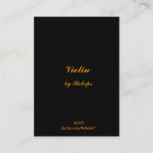Violine ATC Visitenkarte (Rückseite)